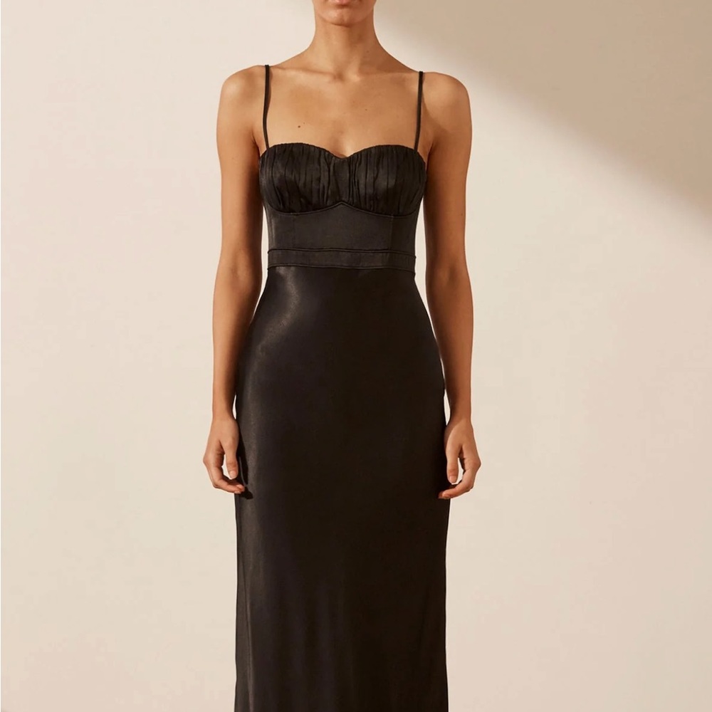 Shona Joy La Lune Corded Ruched Maxi Dress